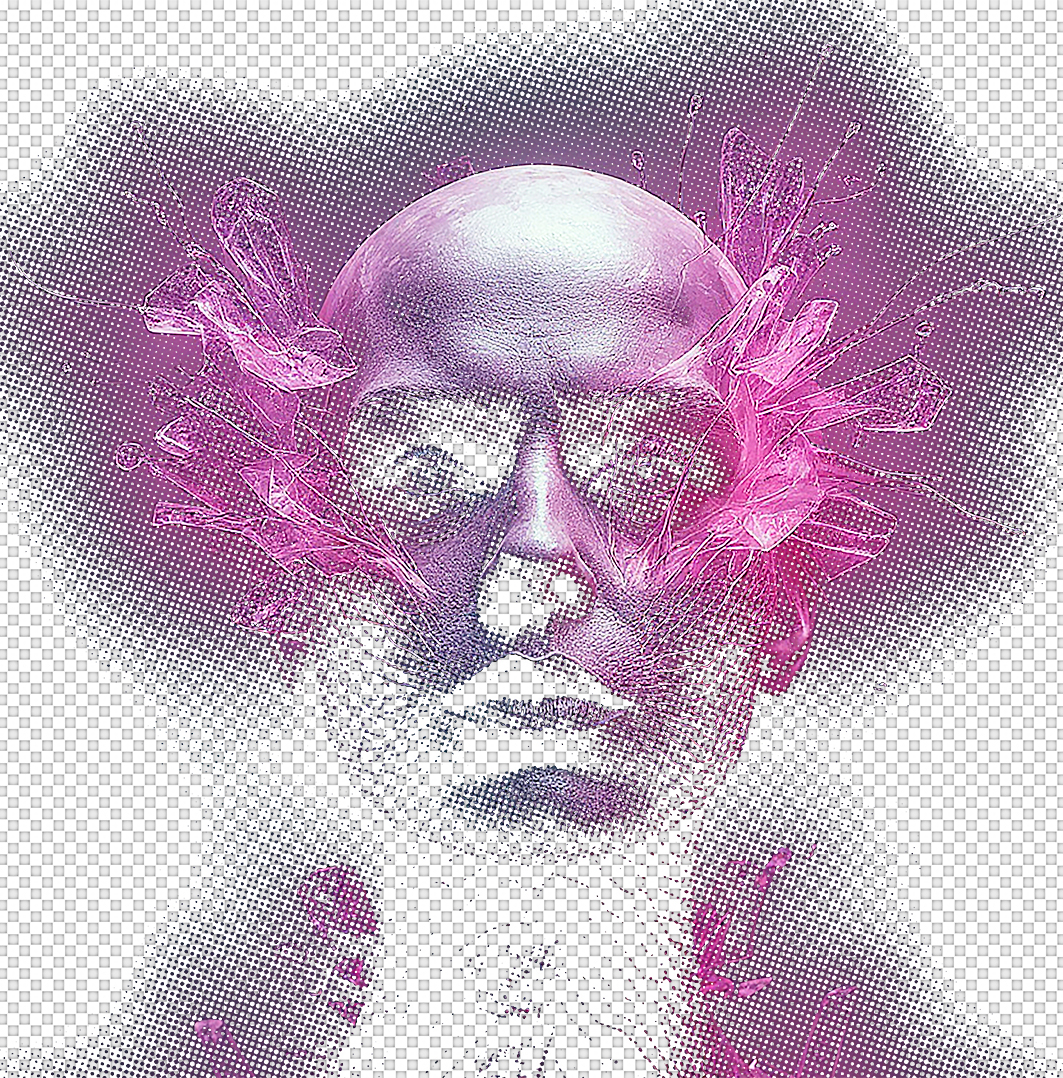 Résultat halftoning DTF